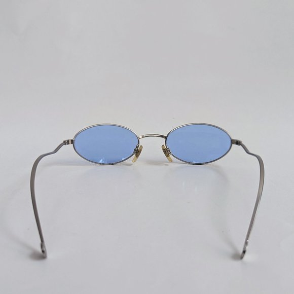 NWT Vintage 90's Lady Fashion Oval Metal Sunglasses (S.Silver) - Picture 4 of 5